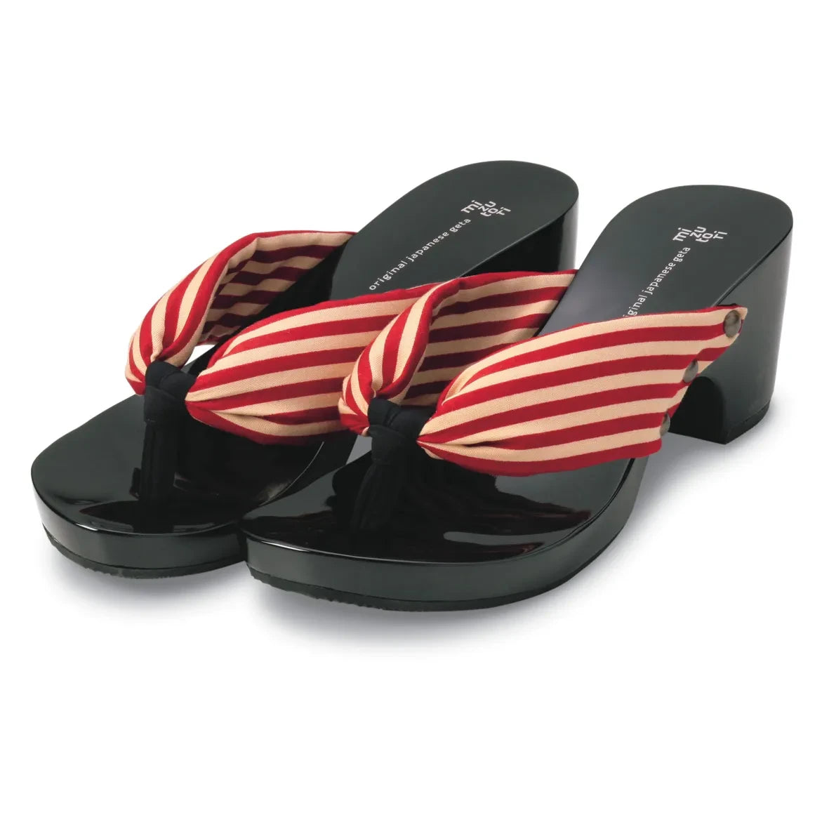 hitete 6.5 ストライプ・赤×ベージュ 黒 / KCB-05 – mizutori / 株式